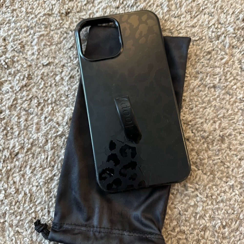 Loopy Case Black Leopard Print Phone Case